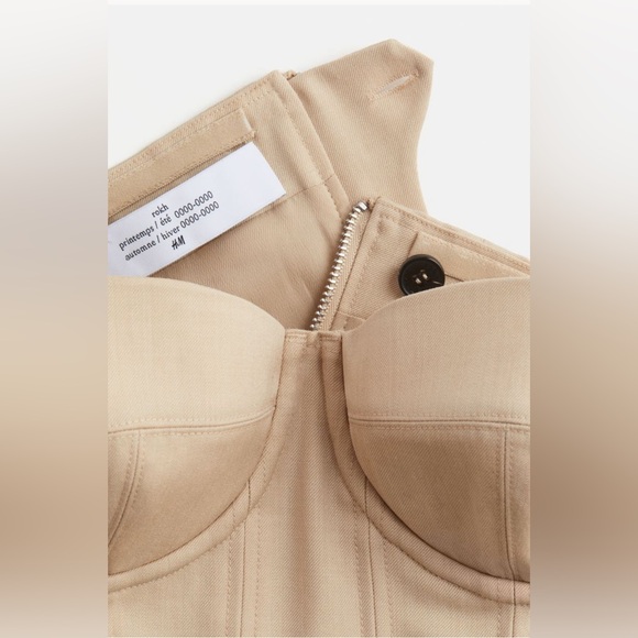 Hm Wool-blend Corset Top with Belt - Picture 4 of 10